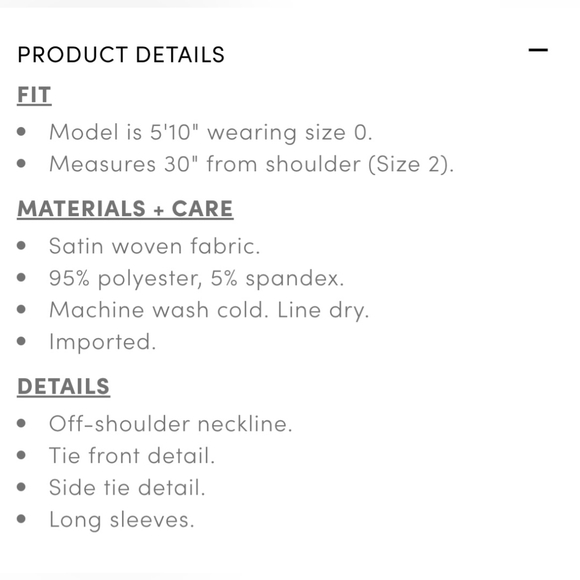 NWT Satin Front Tie Off-Shoulder Long Sleeve Blouse Hot Pink From Torrid Size 2 - Picture 3 of 9